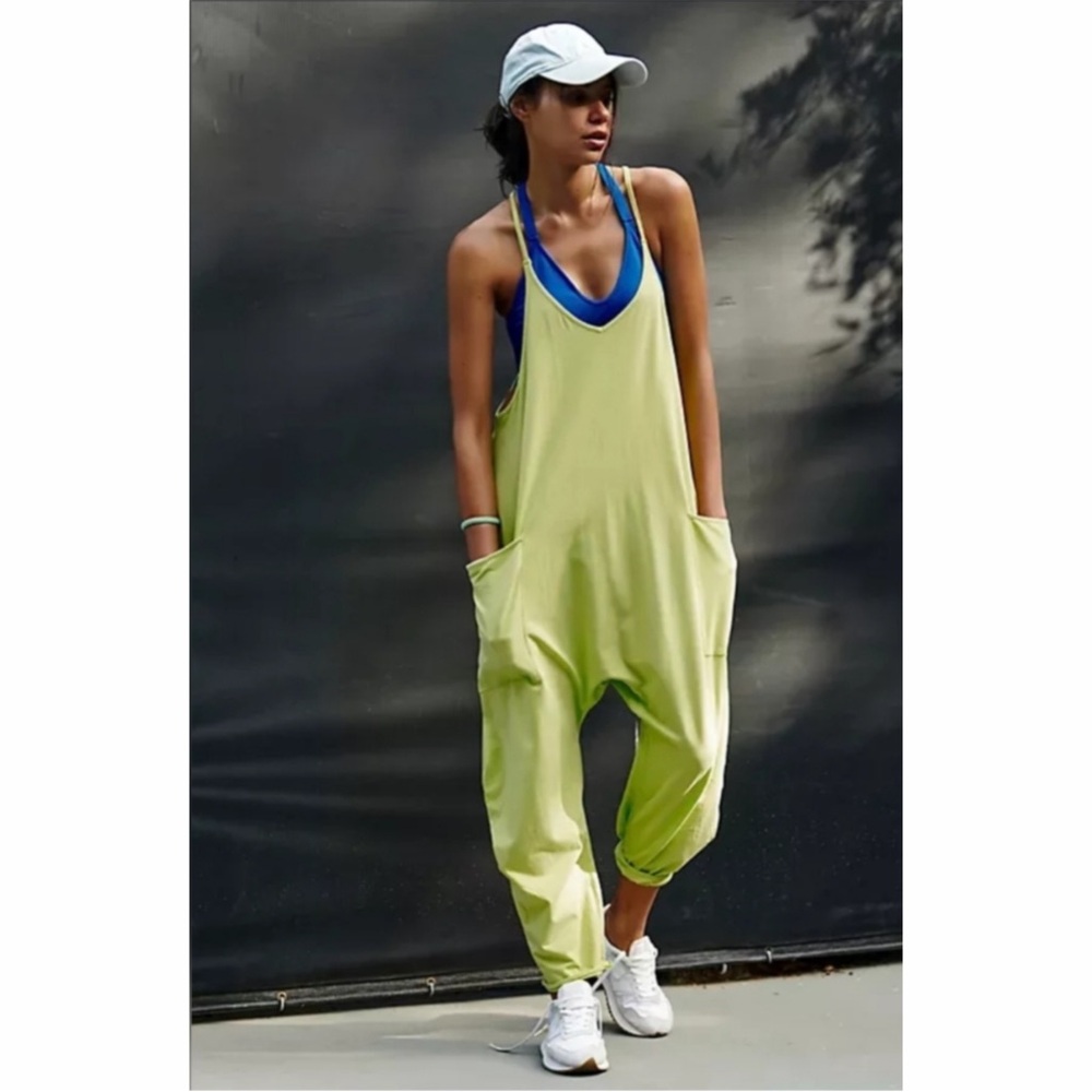 FP Movement by Free People Citrine Lemon Yellow Hot Shot Onesie XS EUC